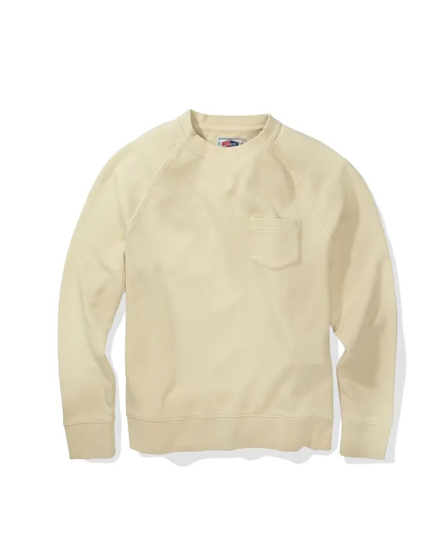 Sunfaded Terry Crew - Vaporous Gray made by Grayers