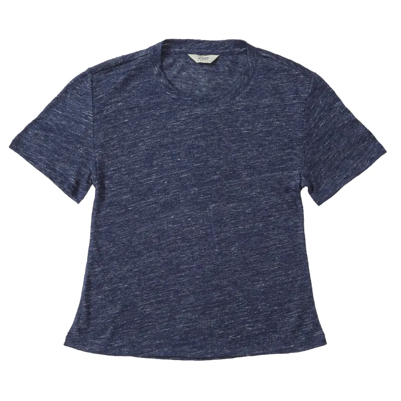 Soldano Women's Linen Tee - Navy (Final Sale) made by Grayers