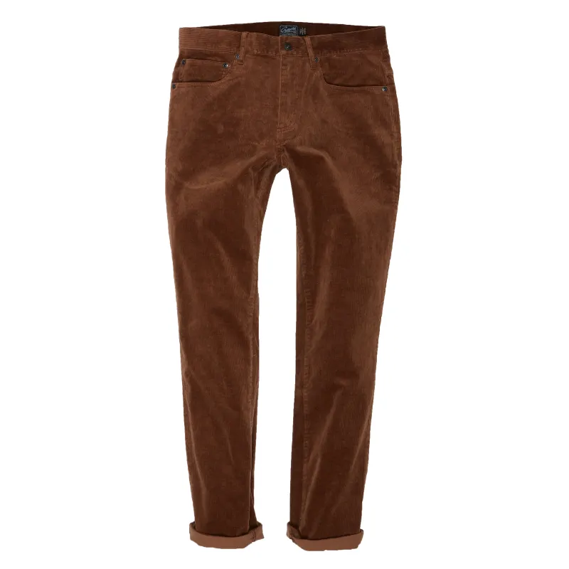 Burlington 5 Pocket Stretch Corduroy - British tan (Final Sale) made by Grayers