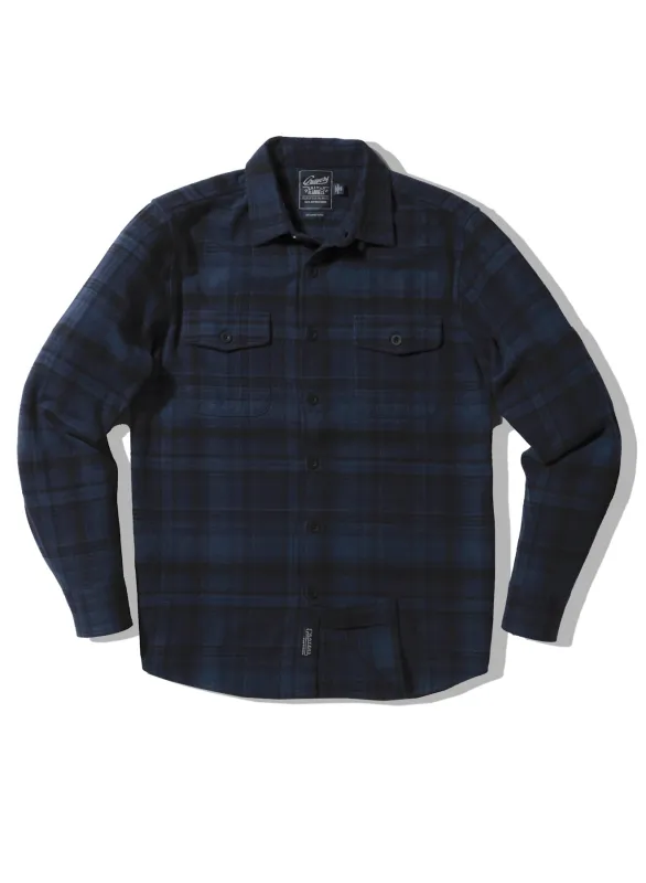 Herringbone Heritage Flannel SMP - Crown Blue (Final Sale)* made by Grayers