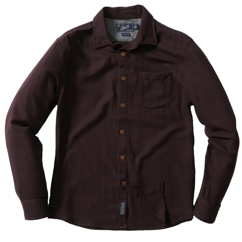 Textured Jaspe Shirt - Huckleberry (Final Sale)* made by Grayers
