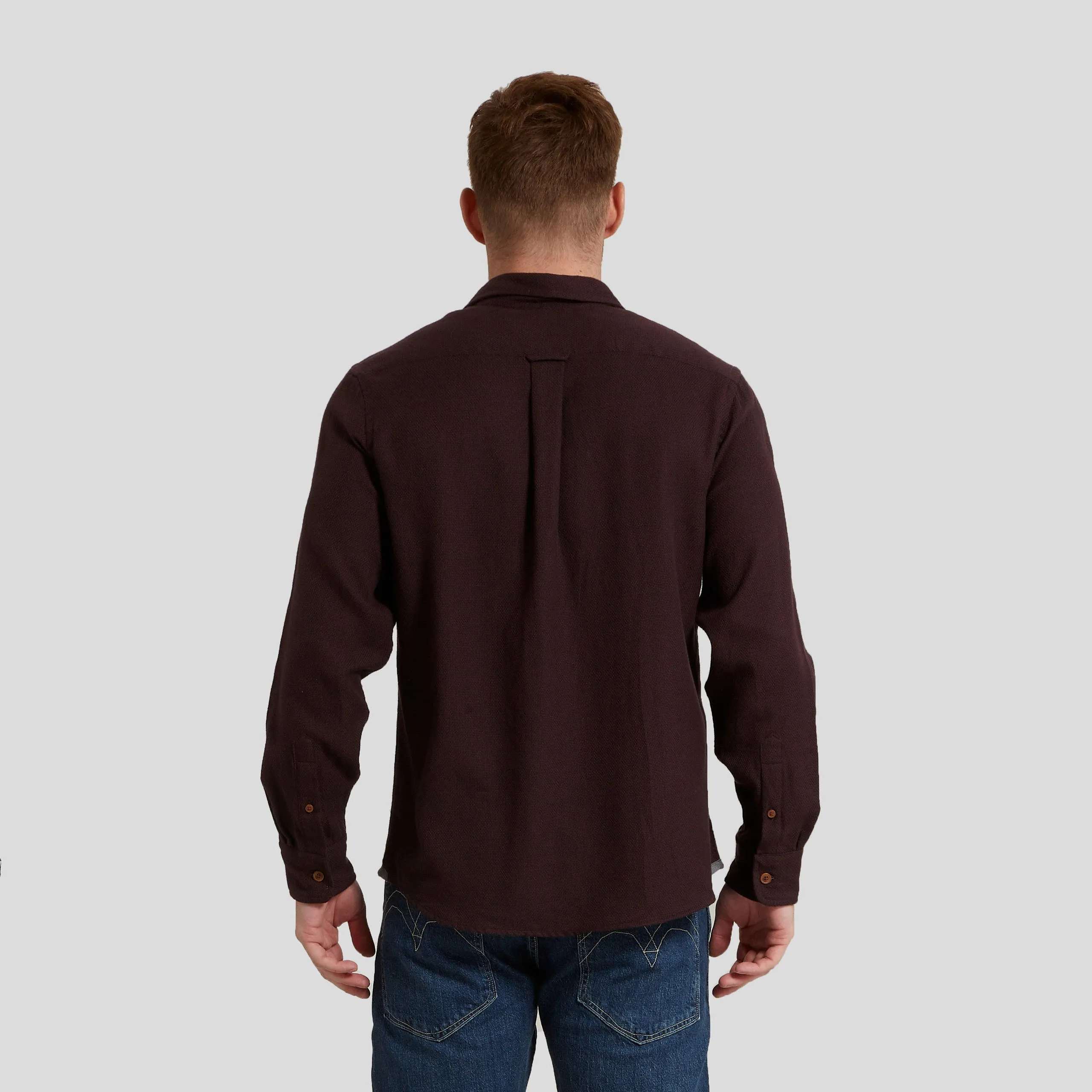 Textured Jaspe Shirt - Huckleberry (Final Sale)* sold by Grayers product image thumbnail 4
