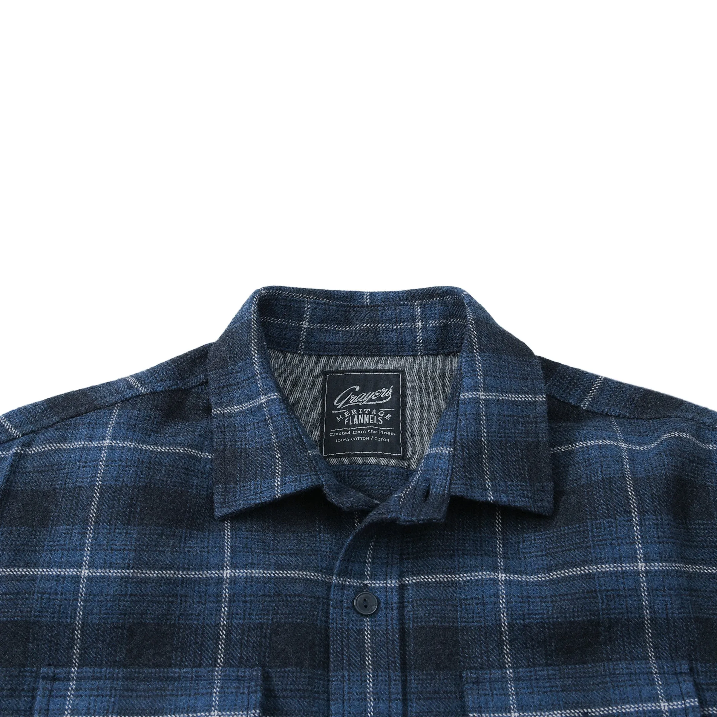 Clarke Heritage Flannel - Blue Charcoal * sold by Grayers product image thumbnail 3