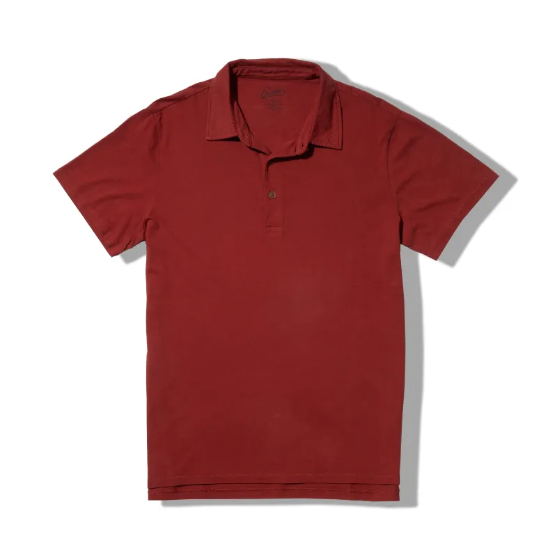 Pima Cotton Polo - Burnt Henna * made by Grayers