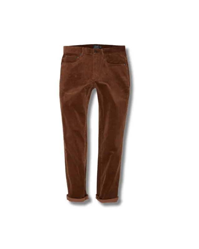 Burlington 5 Pocket Stretch Corduroy - British Tan * made by Grayers