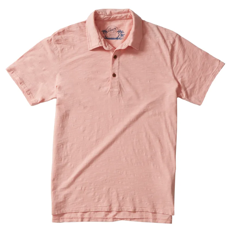 South Bay Slub Jersey Polo  - Coral Cloud (Final Sale)* made by Grayers
