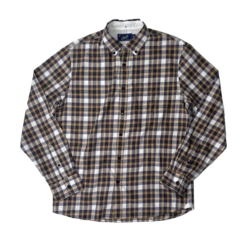 Country Fine Twill  Plaid SMP - Cream Khaki (Final Sale)* made by Grayers