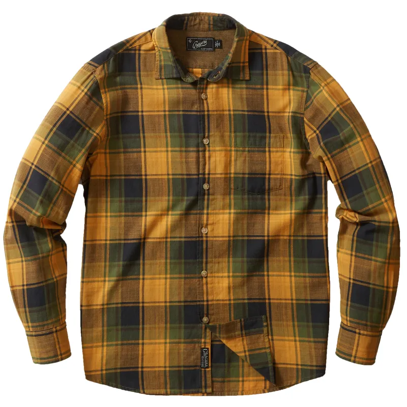 Lightweight Herringbone Twill SMP - Spruce Yellow (Final Sale)* made by Grayers