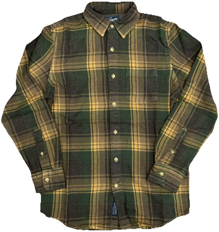 Palisades 3 Ply Jaspe Flannel SMP - yellow plaid (Final Sale)* made by Grayers