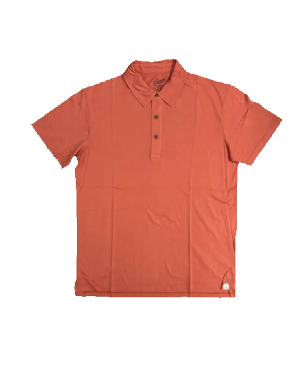 Pima Cotton Polo SMP - Mango (Final Sale)* made by Grayers