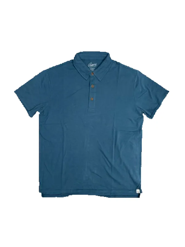 Pima Cotton Polo SMP - Mallard Blue (Final Sale)* made by Grayers
