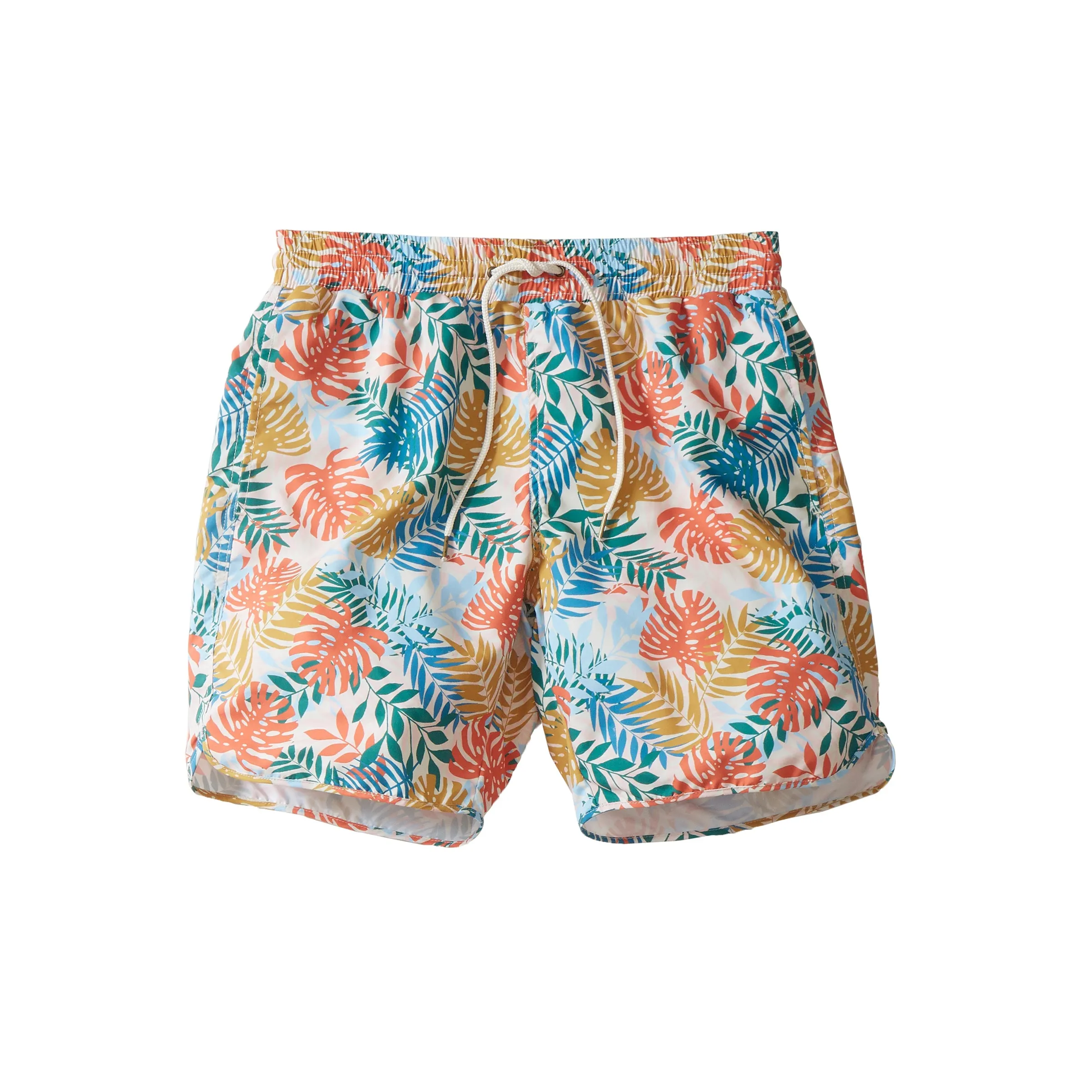 Tropical Leaf Eco Swim Trunk 8" SMP - Multi Color (Final Sale)* sold by Grayers