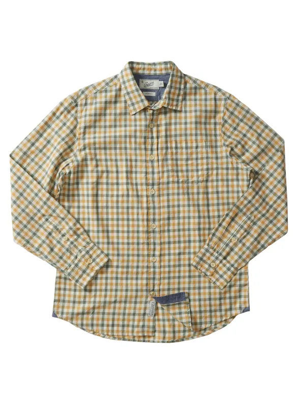 Jaspe Spring Gingham Shirt SMP - New Wheat Dill Jaspe (Final Sale)* made by Grayers