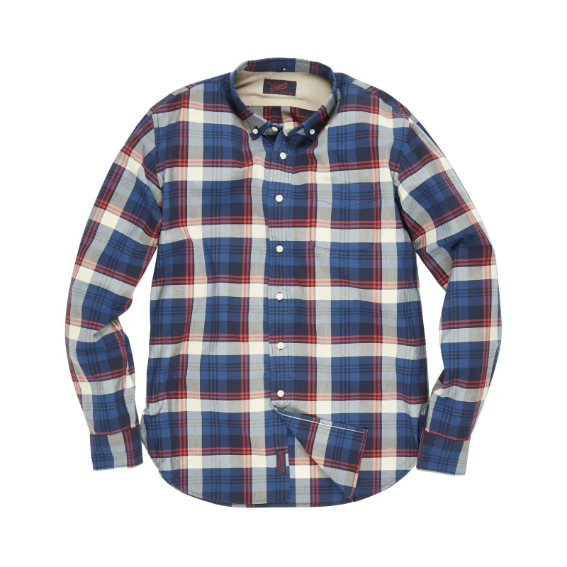 Chambray Plaid - Gray Navy Cream (Final Sale)* made by Grayers