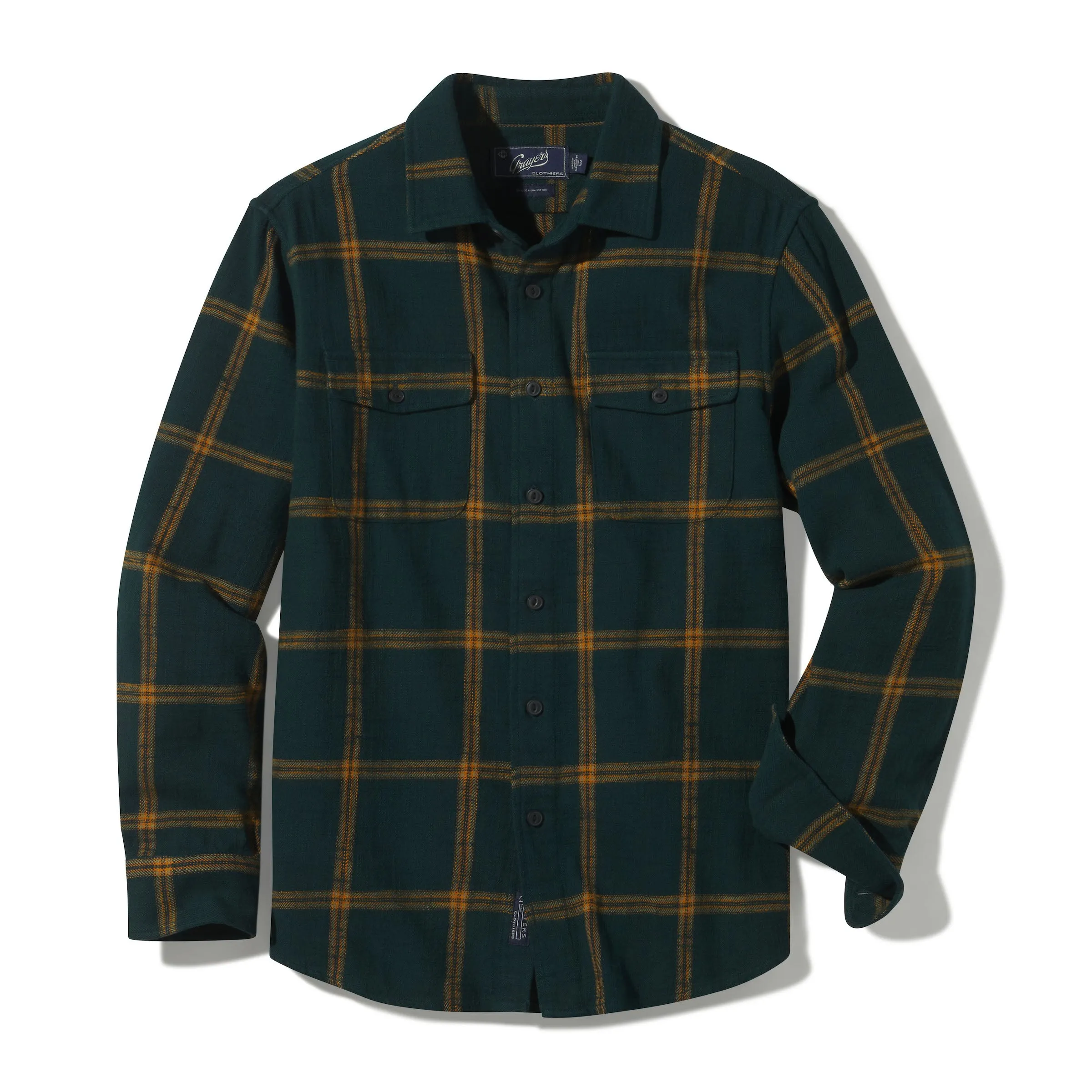 Vintage Slub Twill Shirt - Green Spruce Gold (Final Sale)* sold by Grayers