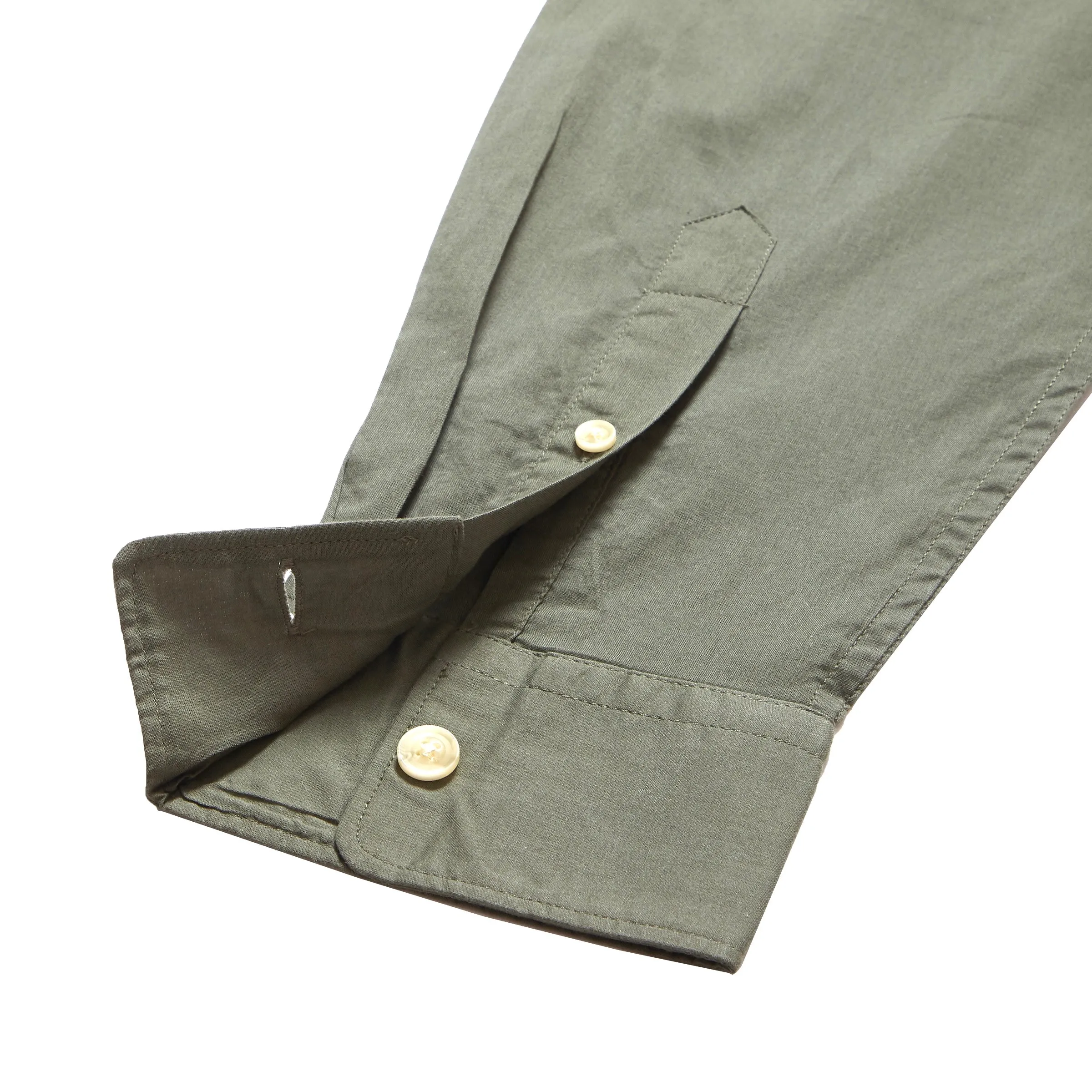 Portofino Featherweight Poplin Shirt - Military Olive (Final Sale)* sold by Grayers product image thumbnail 5