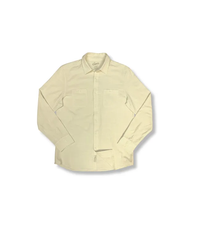 The Big Sur Slub LS Shirt SMP - Droftwood Cream made by Grayers