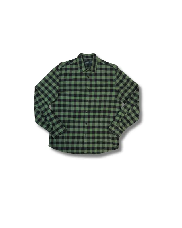 Sutton Brushed Gingham Twill SMP - Green Plaid made by Grayers
