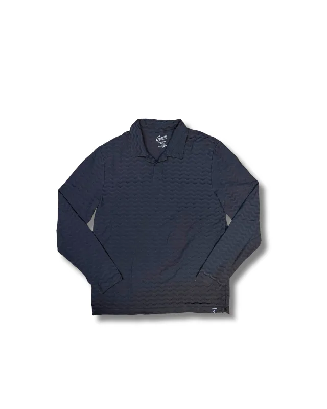 Johnny Collar Polo SMP - Navy made by Grayers