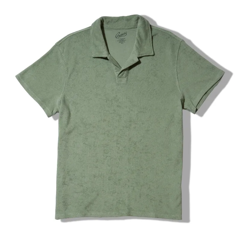 Riviera Terry Polo - Basil made by Grayers