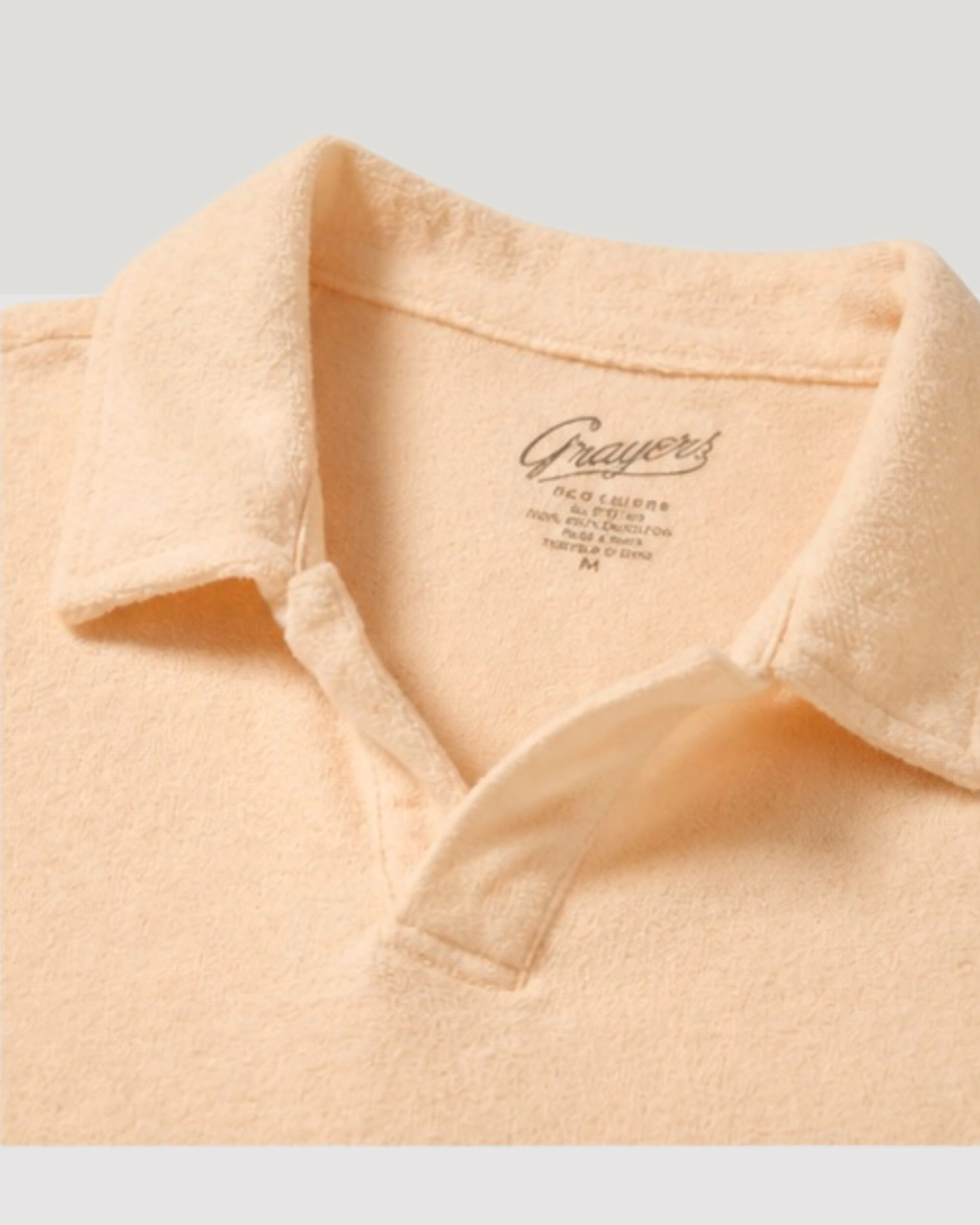 Riviera Terry Polo - Bleached Apricot sold by Grayers product image thumbnail 2