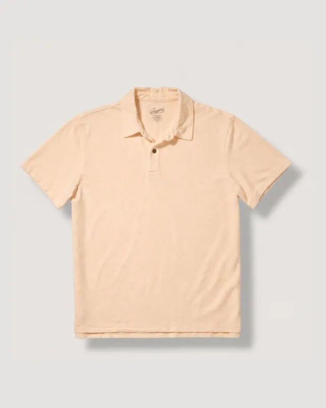 Riviera Terry Polo - Bleached Apricot made by Grayers