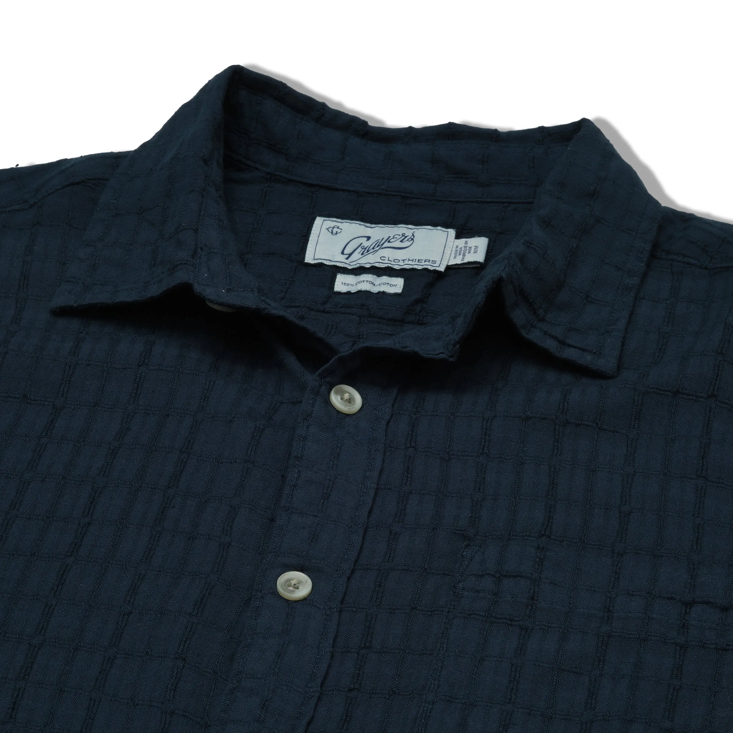 Bamboo Dobby Short Sleeve Shirt - Blue Wing Teal sold by Grayers product image thumbnail 2