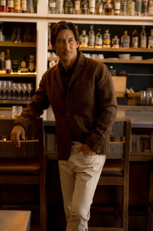 Swire Wool Blazer - Chestnut made by Grayers