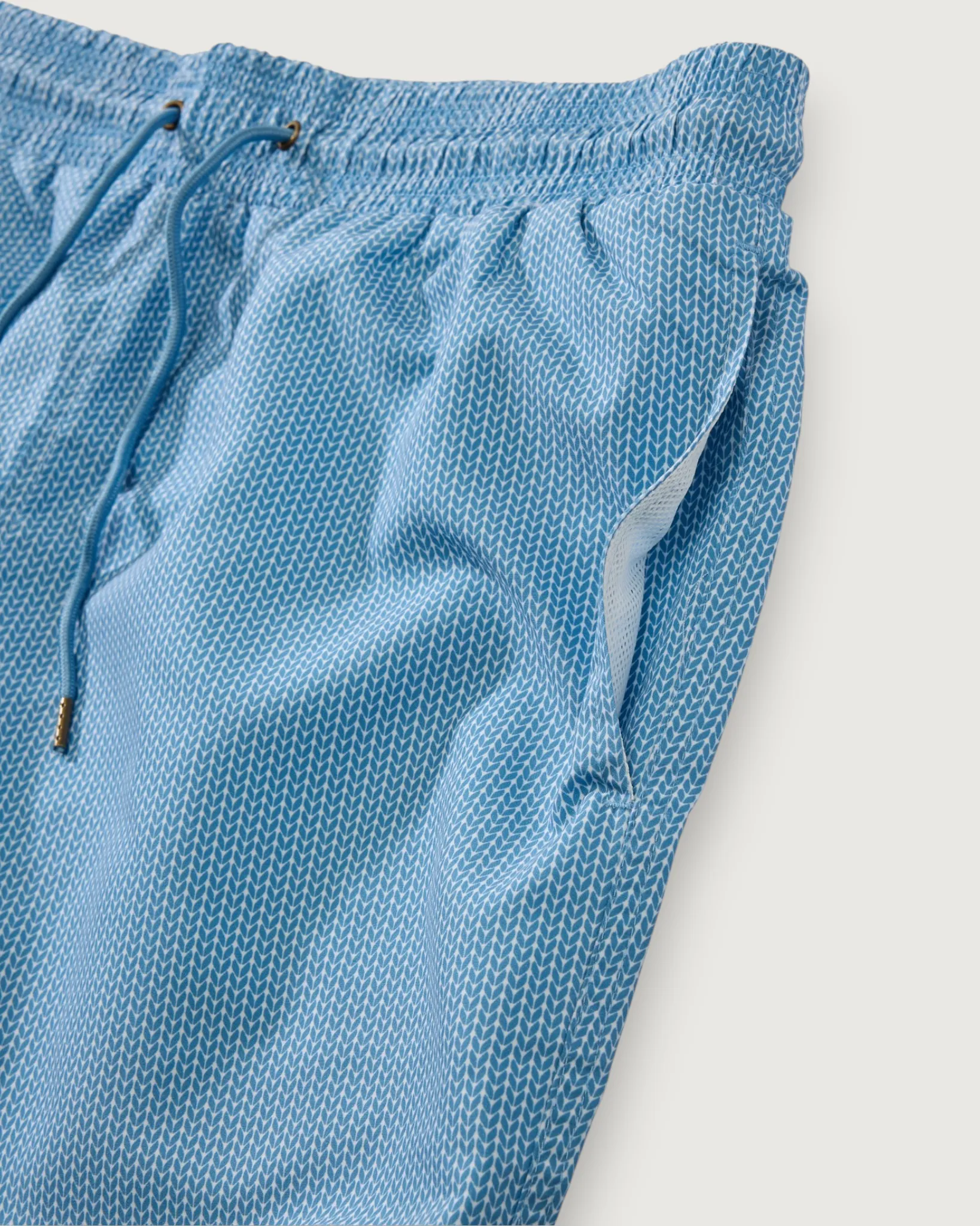 Eco Swim Trunk 7" - Blue Small Leaves sold by Grayers product image thumbnail 4
