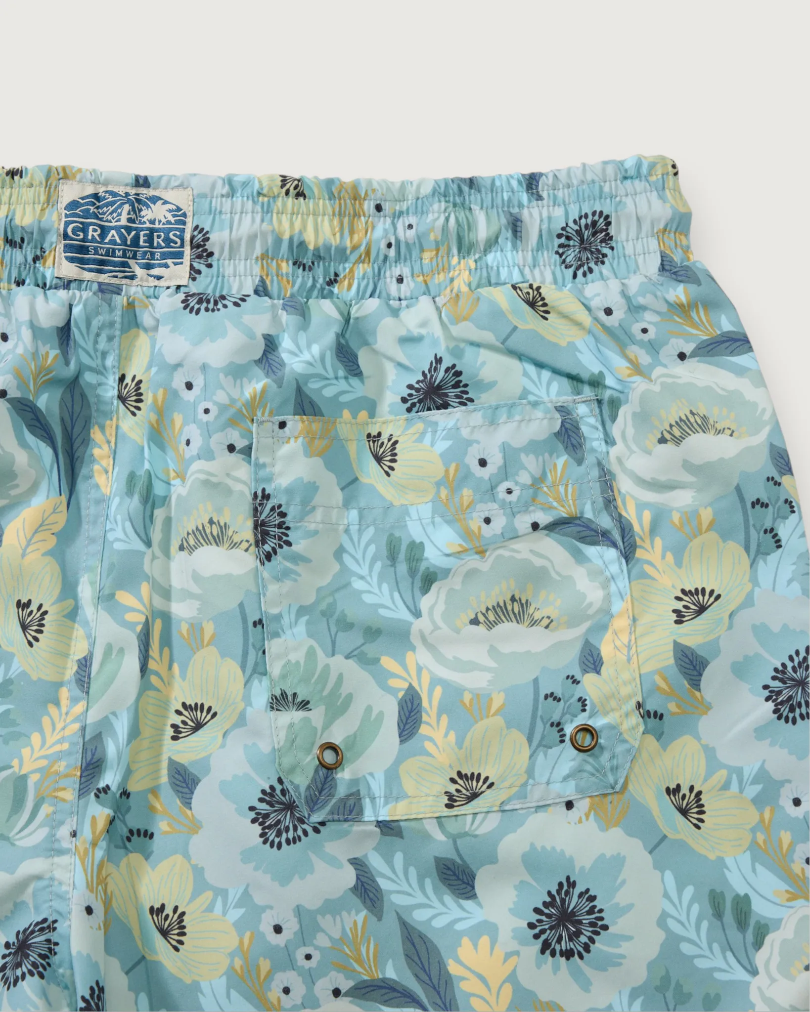 Eco Swim Trunk 7" - Blue Floral sold by Grayers product image thumbnail 4