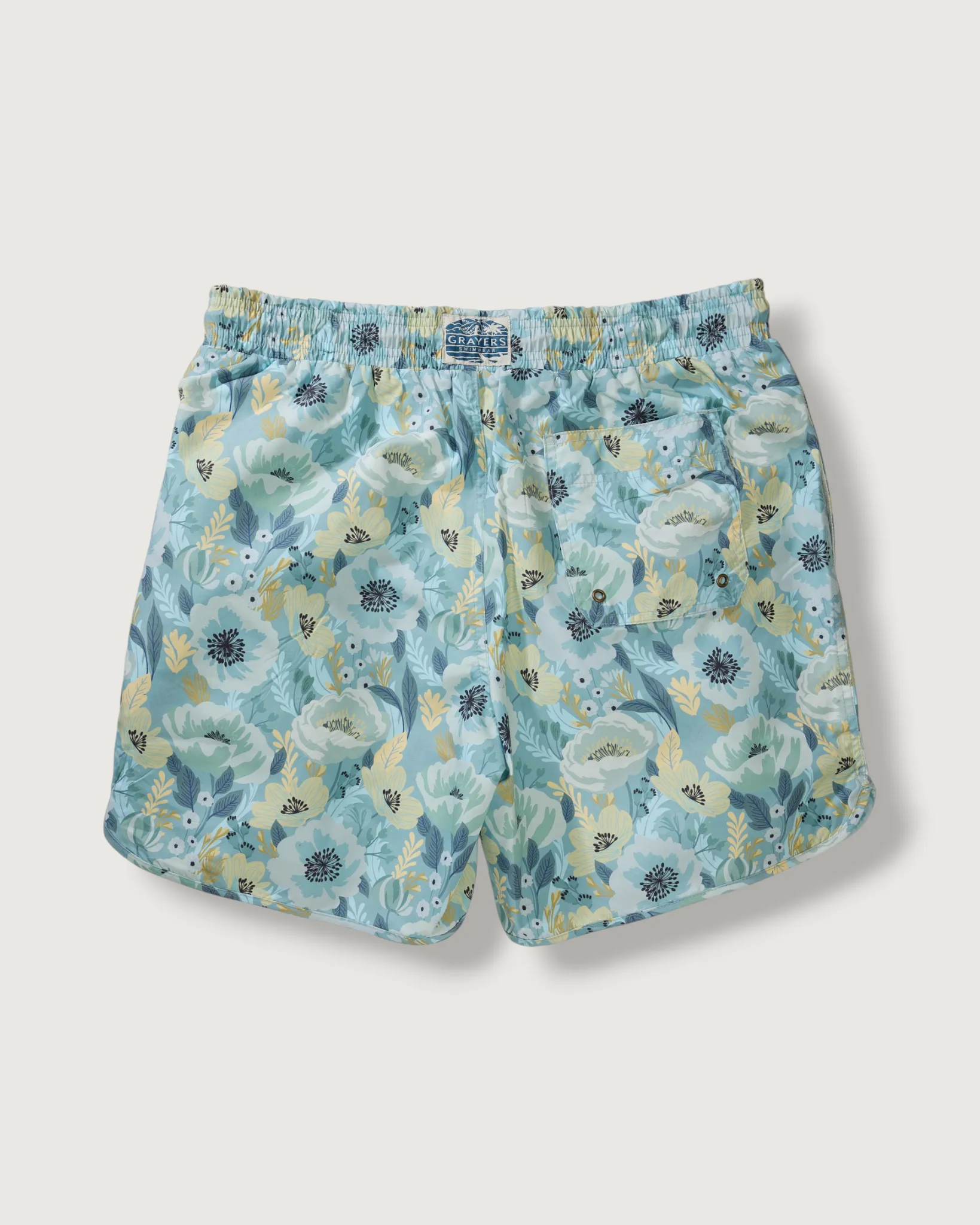 Eco Swim Trunk 7" - Blue Floral sold by Grayers product image thumbnail 3