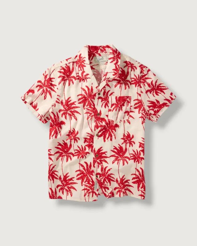 Cottage Loom Printed Shirt - Fiery Palms made by Grayers