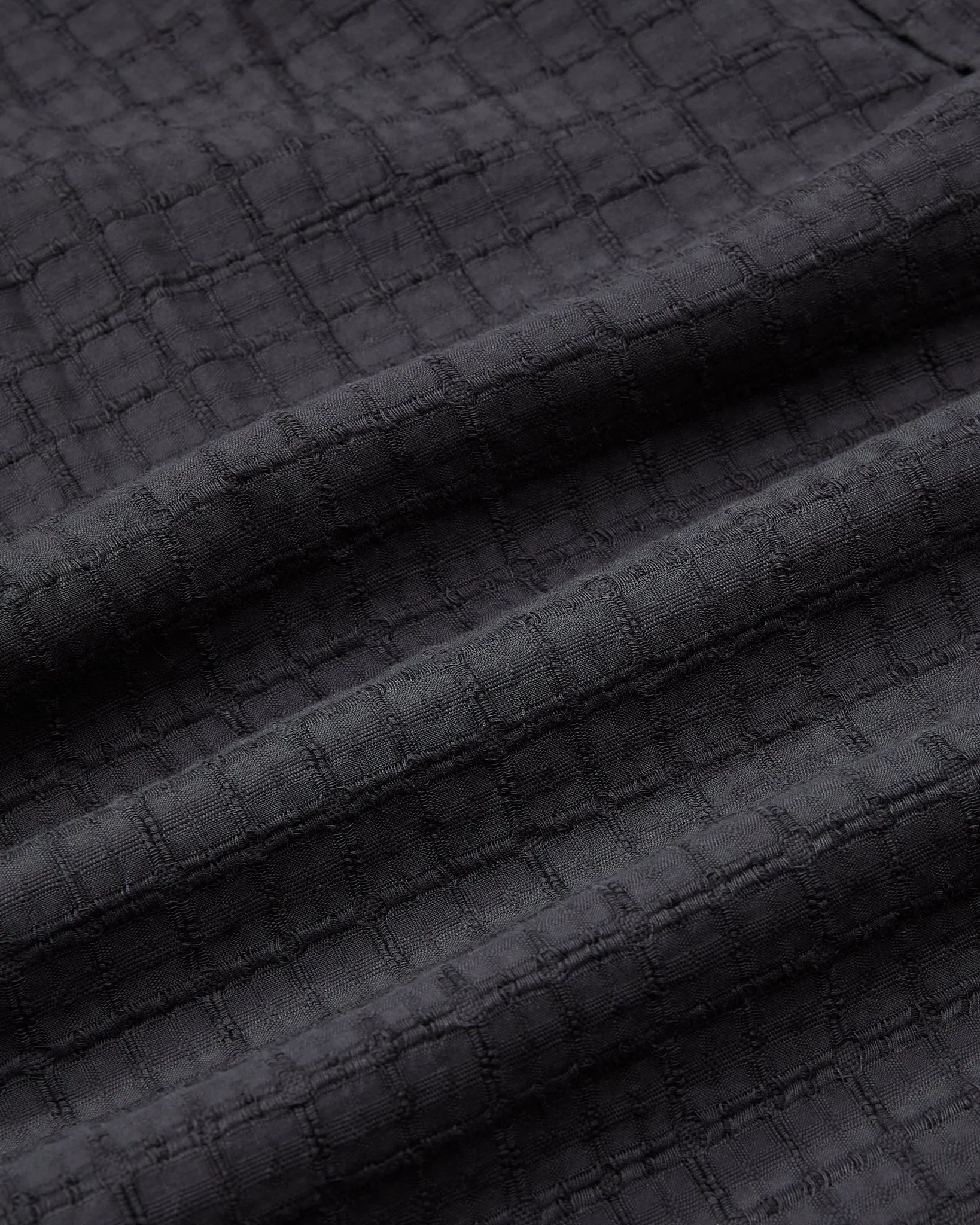 Bamboo Dobby Short Sleeve Shirt - Washed Black sold by Grayers product image thumbnail 4