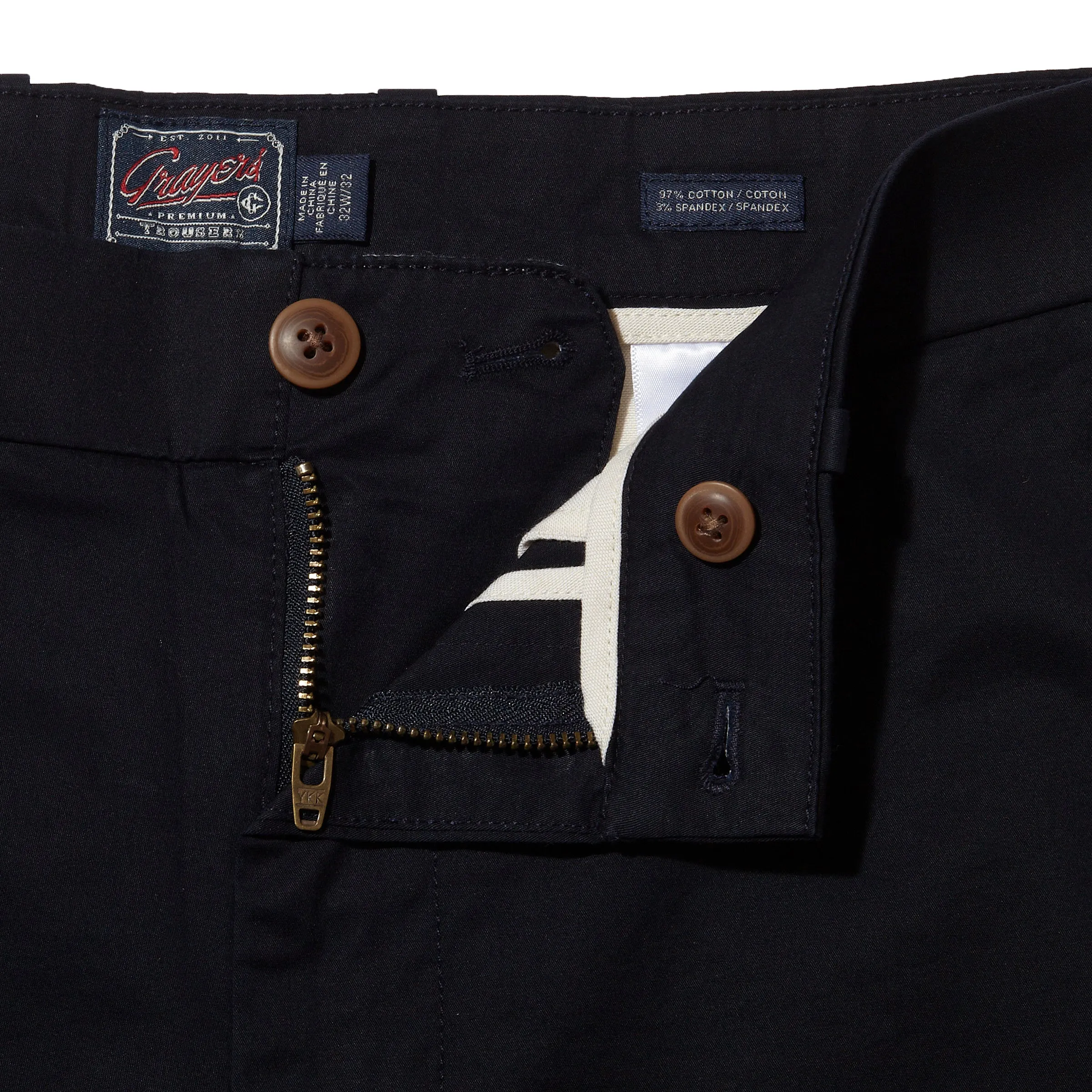 Thompson Flex Stretch Chino (Relaxed Fit) - Dark Navy * sold by Grayers product image thumbnail 2
