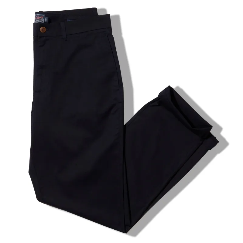 Thompson Flex Stretch Chino (Relaxed Fit) - Dark Navy * made by Grayers
