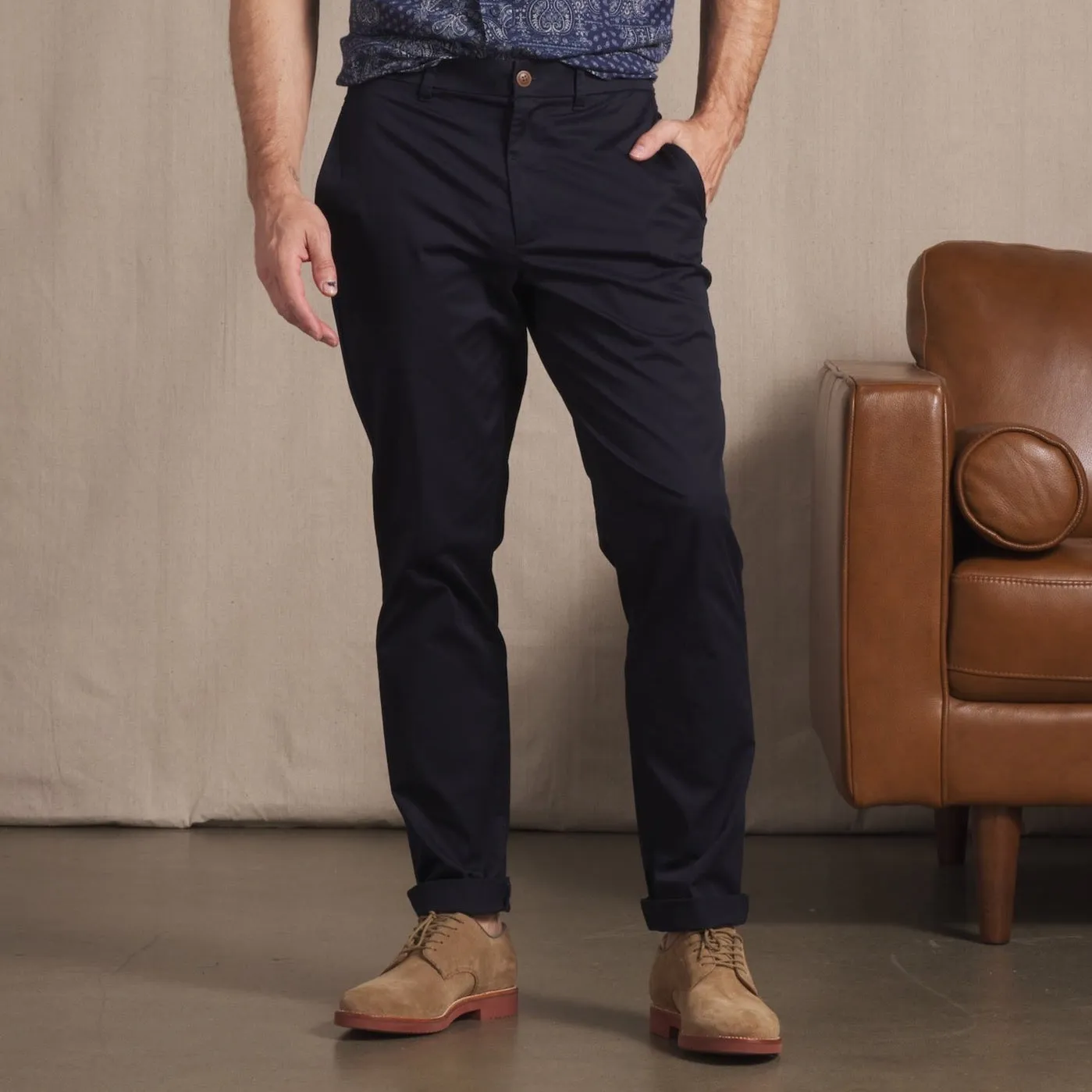 Thompson Flex Stretch Chino (Relaxed Fit) - Dark Navy * sold by Grayers product image thumbnail 3