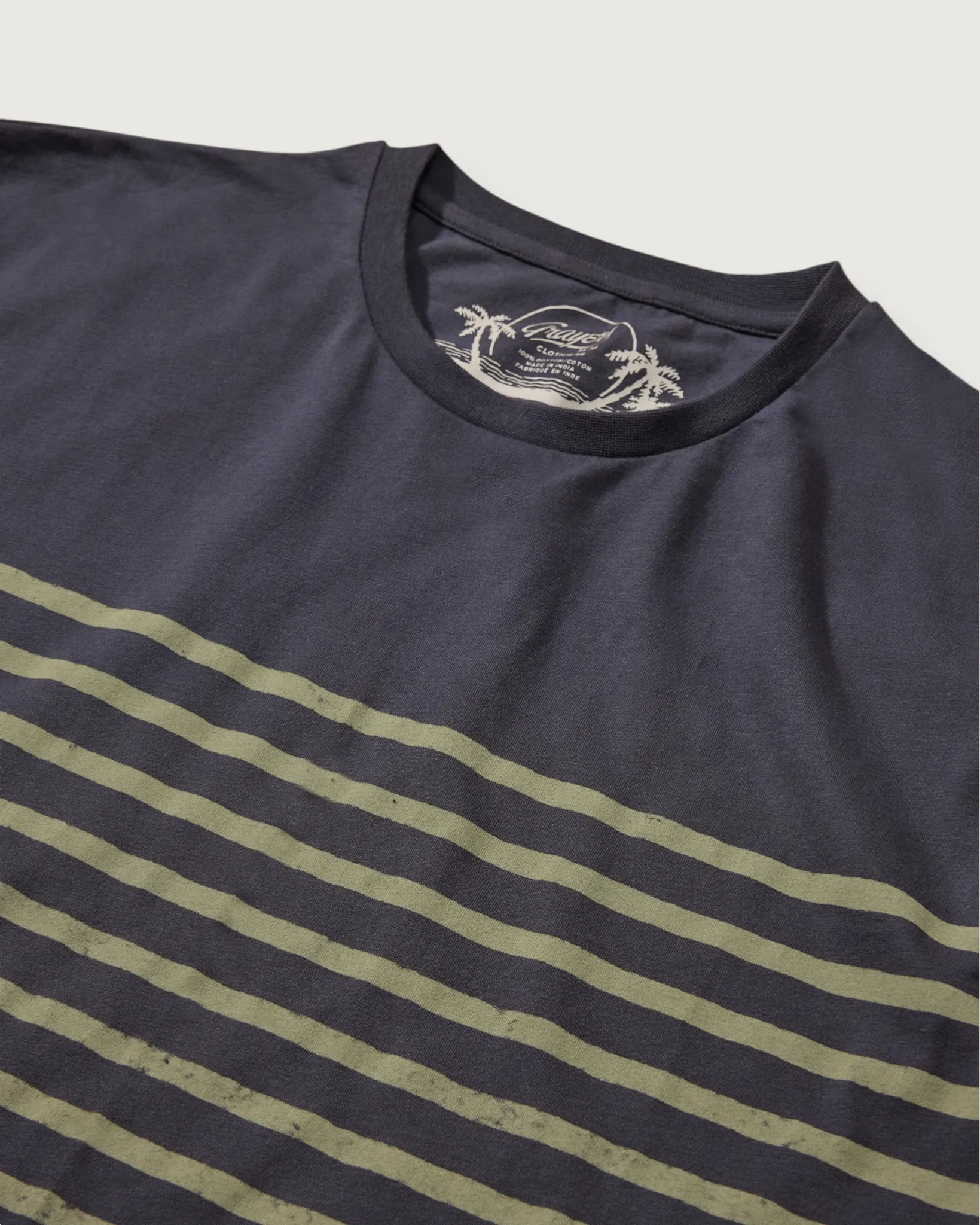 Admiral Stripe Tee - Nine Iron Stone Stripe sold by Grayers product image thumbnail 2