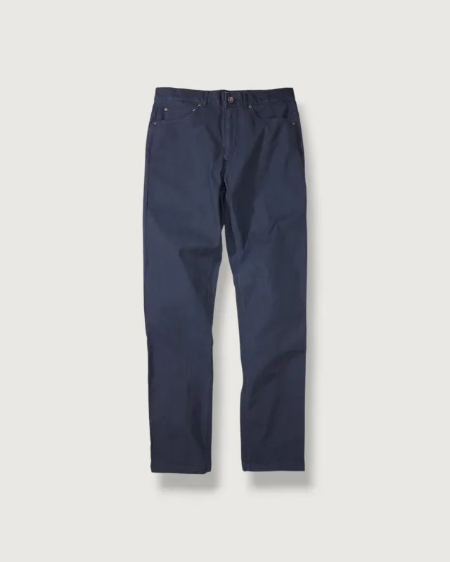 Emerson Stretch Cotton Drill 5 Pocket - Navy made by Grayers