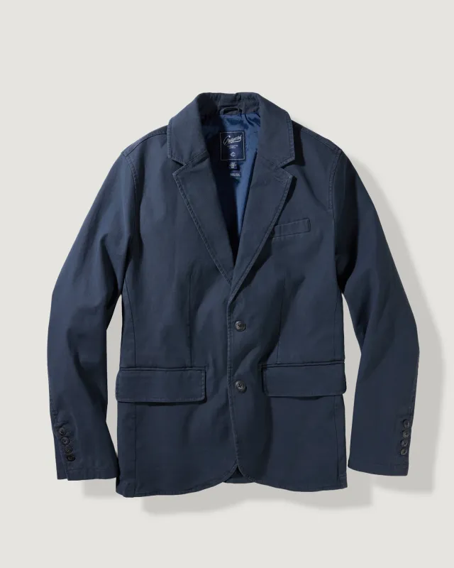 Emerson 2 Button Stretch Blazer - Navy made by Grayers