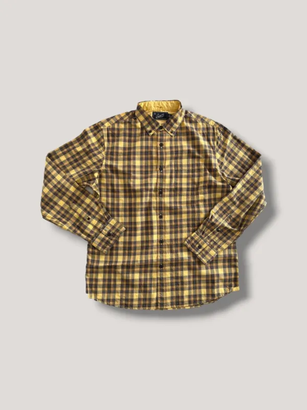 Country Fine Twill Plaid SMP - Lemon Curry (Final Sale)* made by Grayers