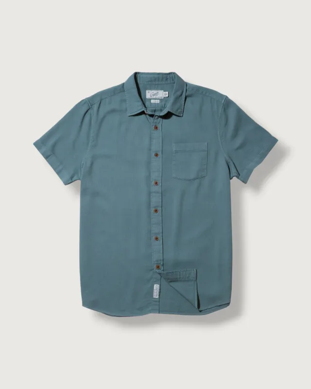 Bedford Textured Short Sleeve Shirt - Light Blue (Final Sale)* made by Grayers