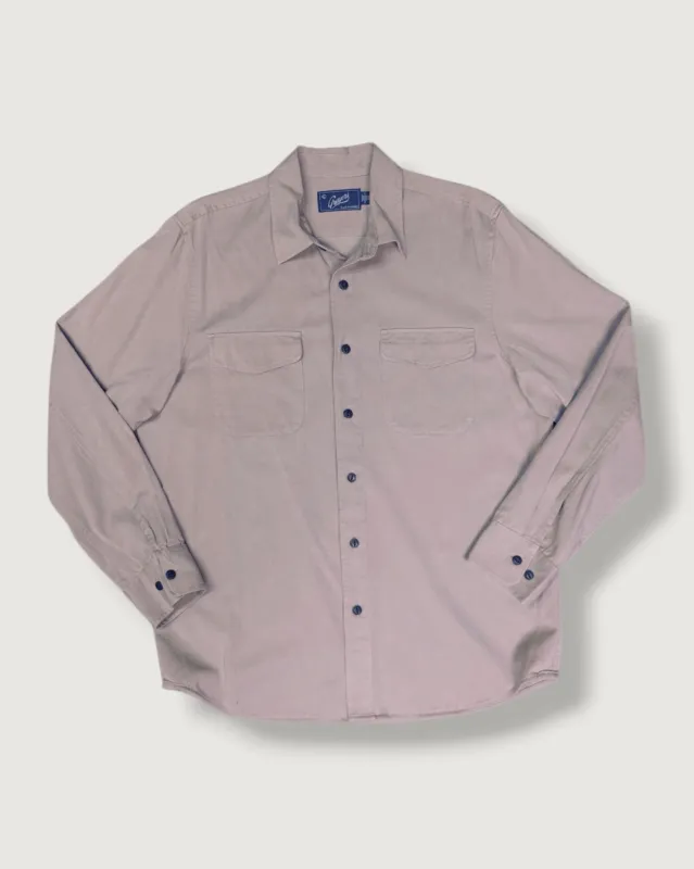 Tencel Cotton Workshirt SMP - Taupe (Final Sale) made by Grayers
