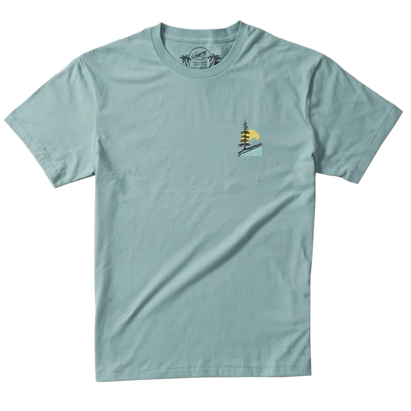 Scenic Print Tee - Blue Surf made by Grayers