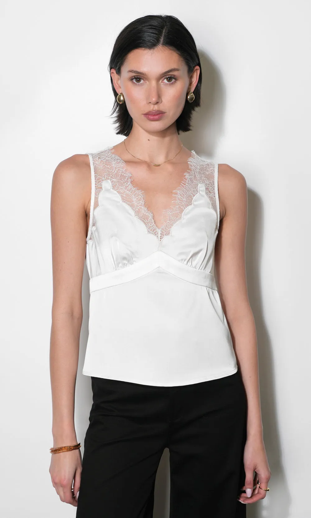 Isis Lace Detail Satin Cami sold by Greylin product image thumbnail 3
