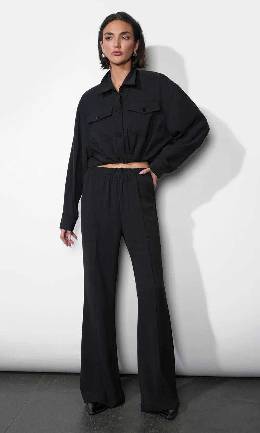 Abigail Drawstring Flared Pants sold by Greylin product image thumbnail 3