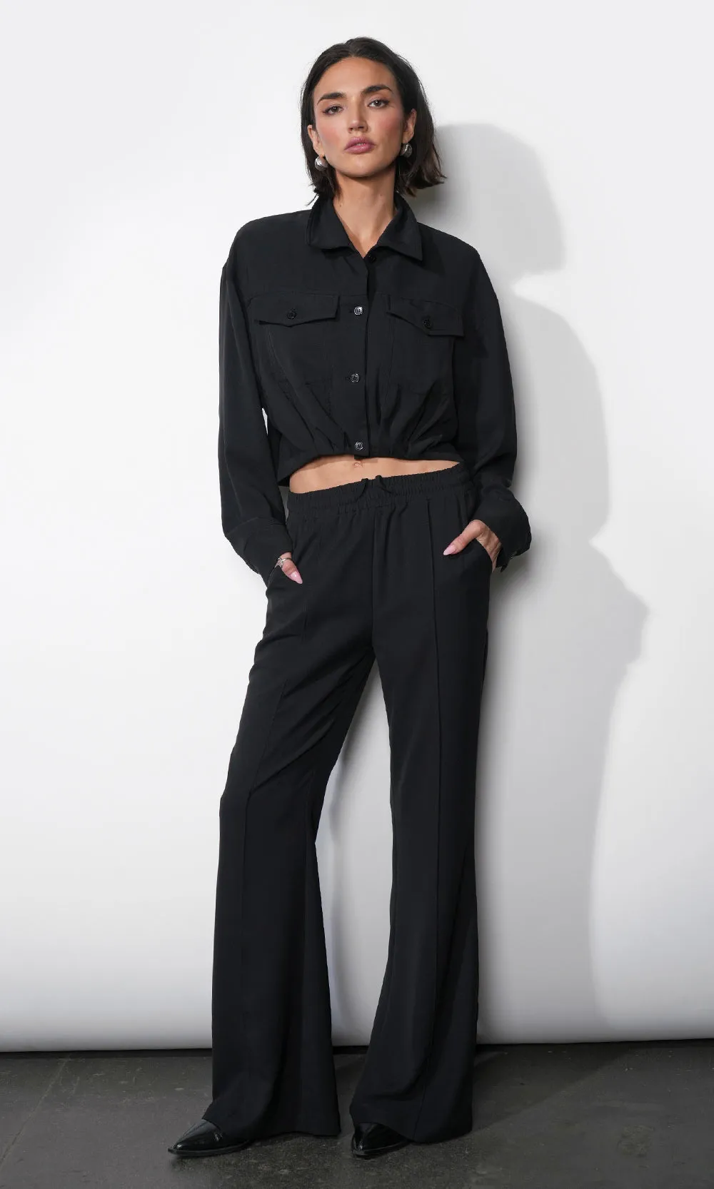 Abigail Drawstring Flared Pants sold by Greylin product image thumbnail 4