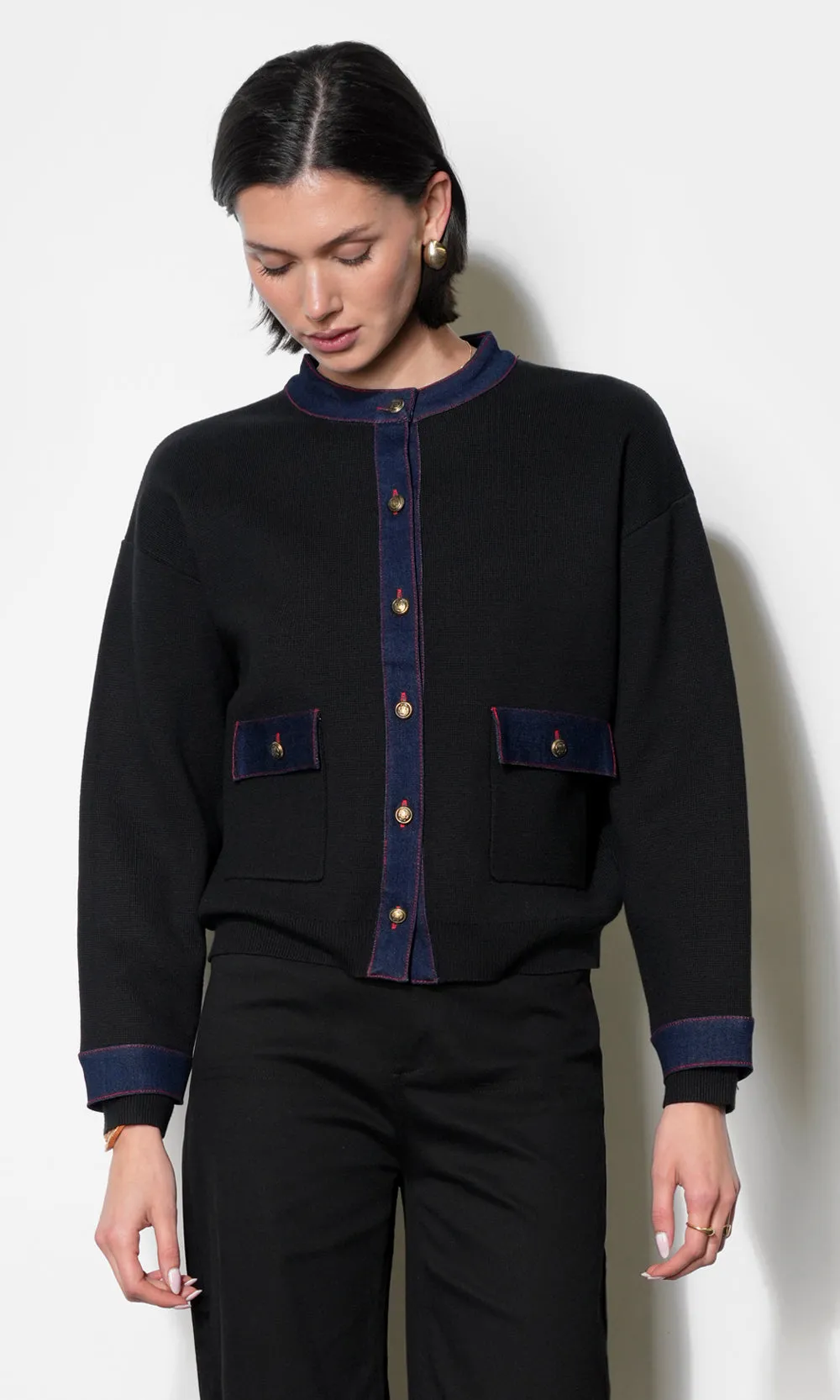 Lila Denim Detail Jacket sold by Greylin product image thumbnail 4