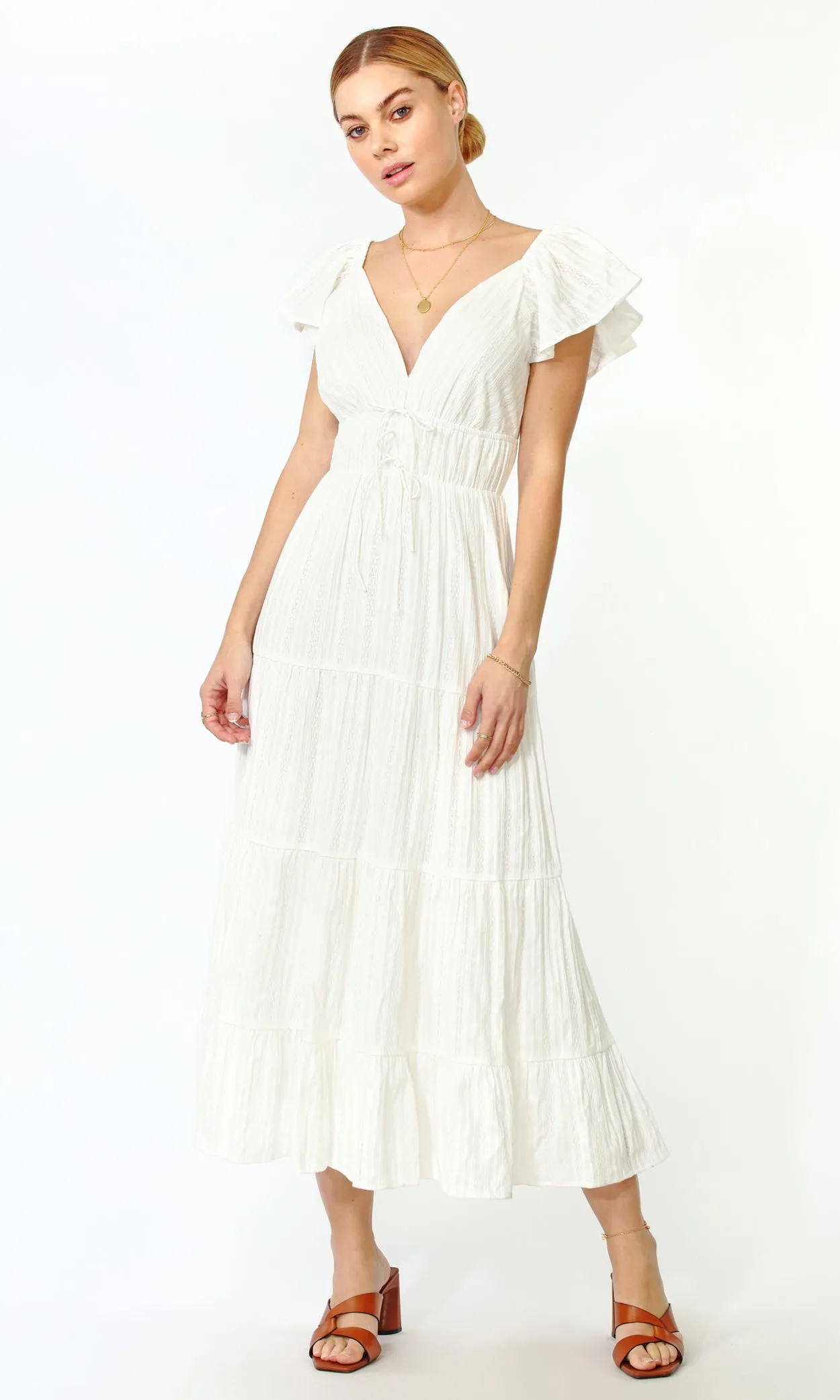 Riley Textured Cotton Maxi Dress sold by Greylin product image thumbnail 2