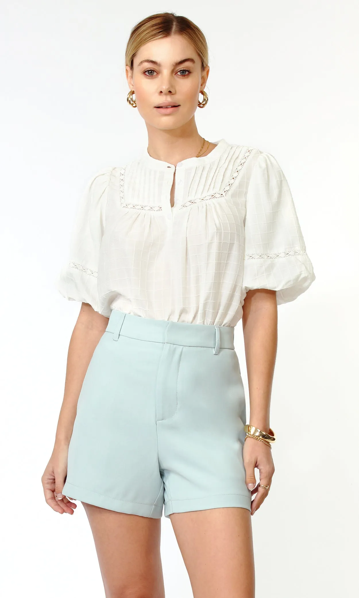 Liv High Waist Trouser Shorts sold by Greylin product image thumbnail 2