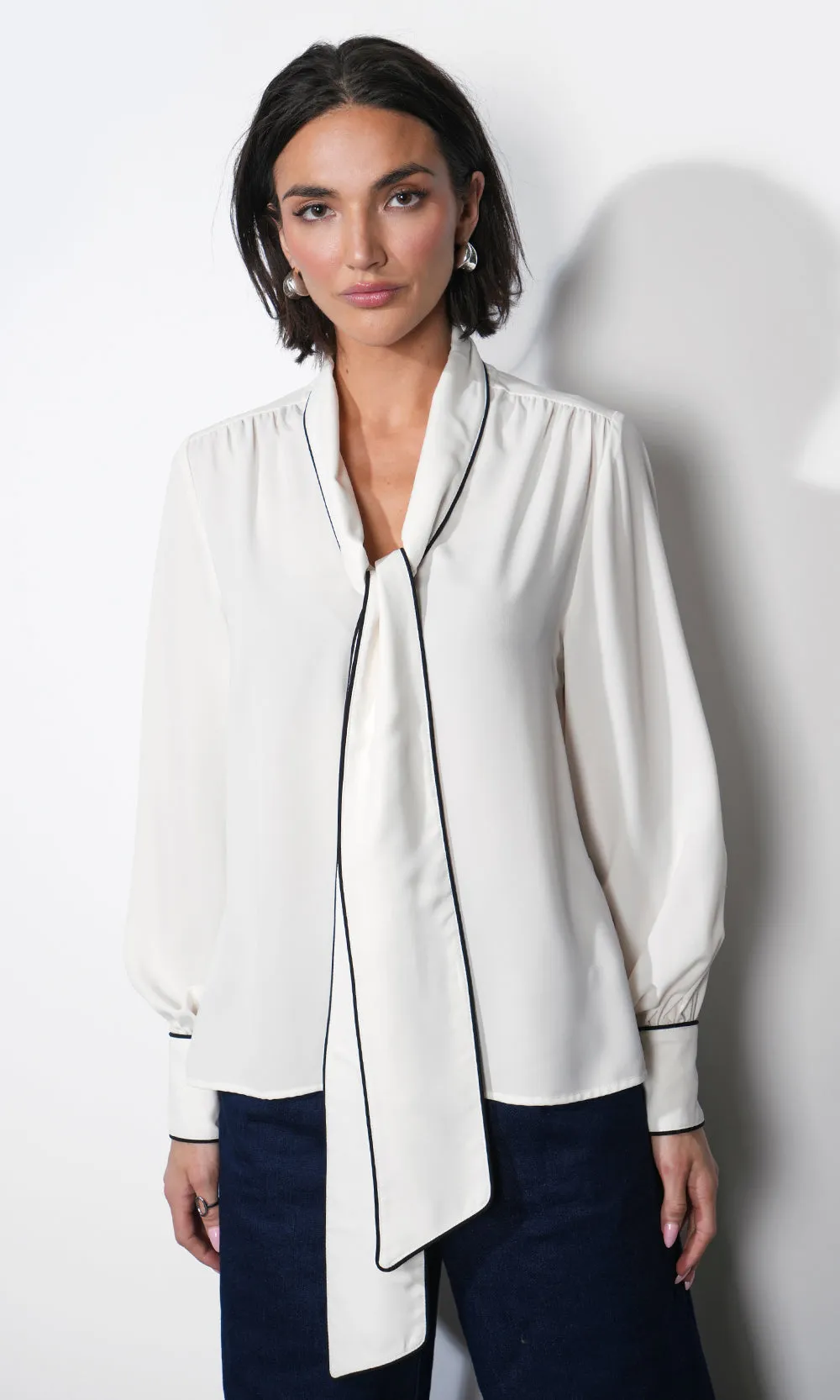 Shai Tie Neck Blouse sold by Greylin product image thumbnail 5